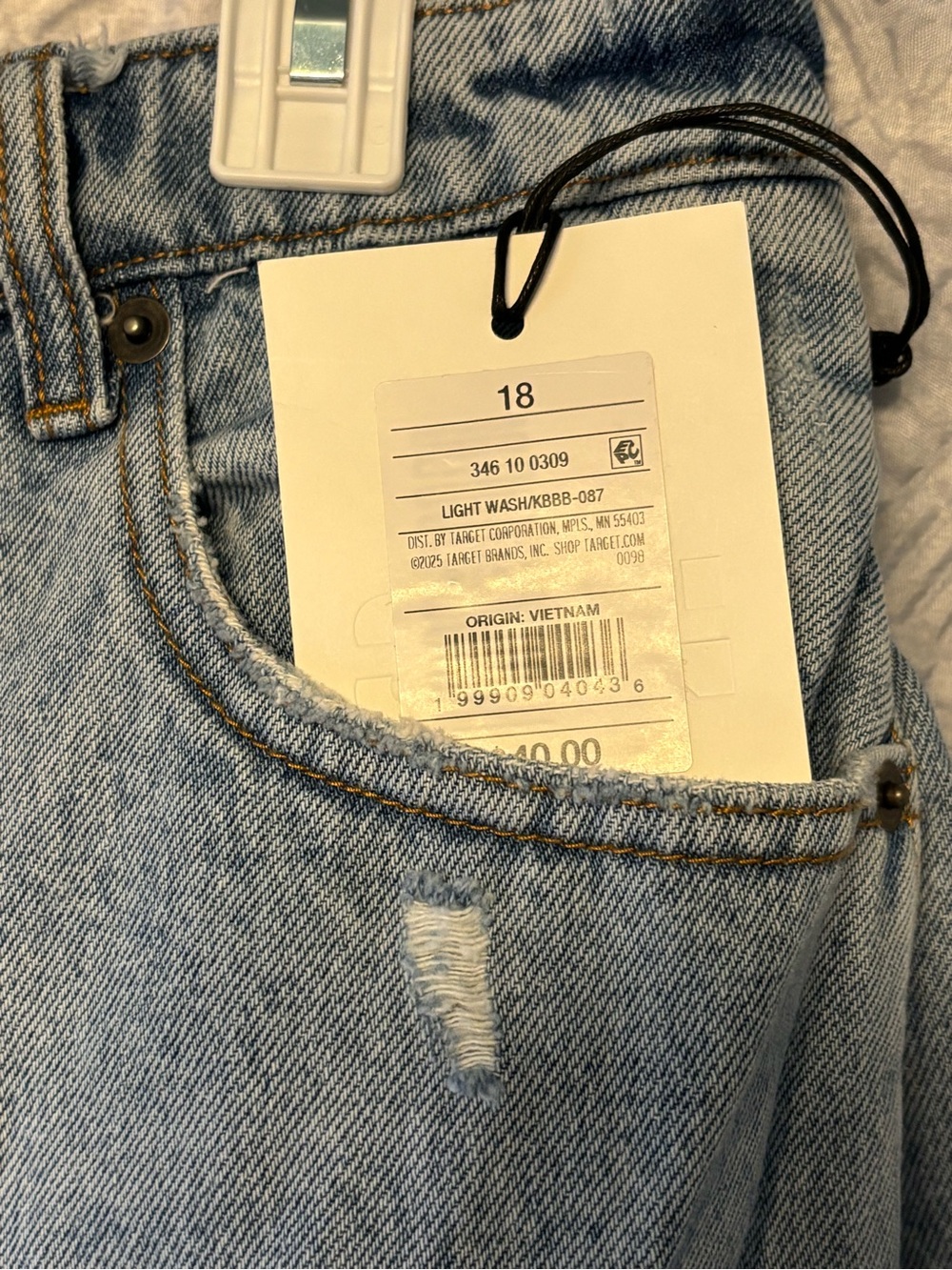 KBB by Kahlana Distressed Rachel Shorts sz 18 - Picture 4 of 4